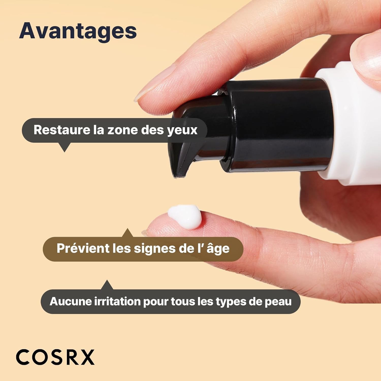 Snail Peptide Eye Cream with 73.7% Snail Mucin and Niacinamide - Brightening Korean Night Cream for Fine Lines and Dark Circles, Korean Skincare