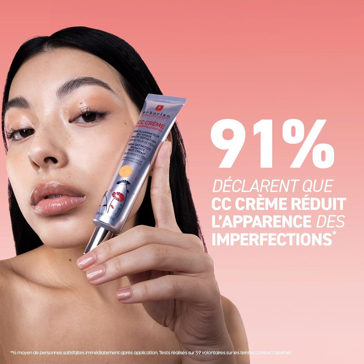 - CC Crème À La Centella Asiatica - Maquillage Et Soin Illuminateur De Teint Haute Définition Pour Visage - Protection Solaire SPF 25 - Soin Cosmétique Coréen