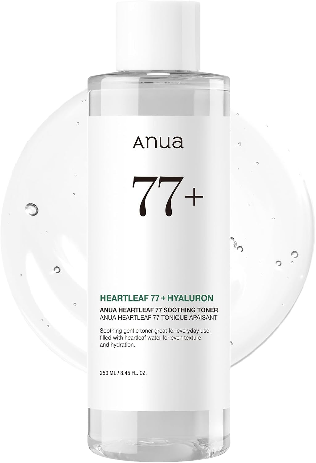 Heartleaf 77% Toner Visage – Lotion Tonique Apaisante Et Hydratante Pour Peau Sensible, Rougeurs & Barrière Cutanée, Skincare Coréenne, 250Ml