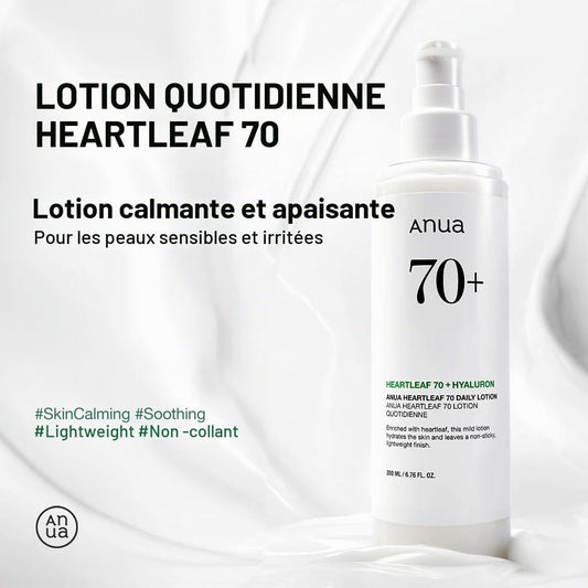 Lotion Quotidienne Heartleaf, Hydratant Pour Le Visage À L'Acide Hyaluronique Pour Peaux Sensibles, Légère, 200 Ml/6,76 Oz Liq.
