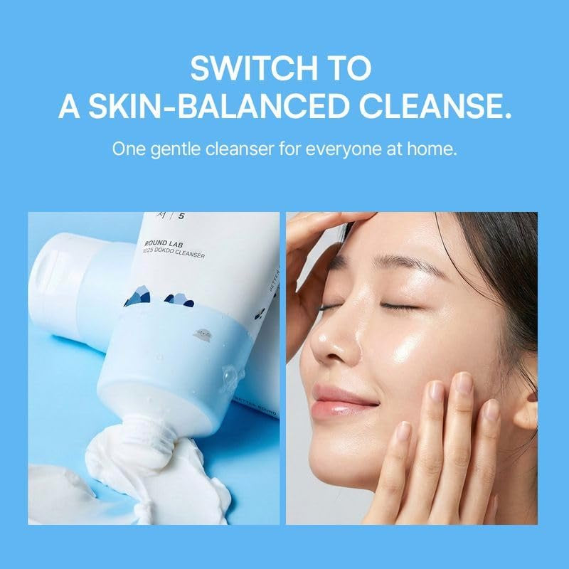 1025 DOKDO Foam Facial Cleanser (150 Ml 5.07 Fl.Oz)