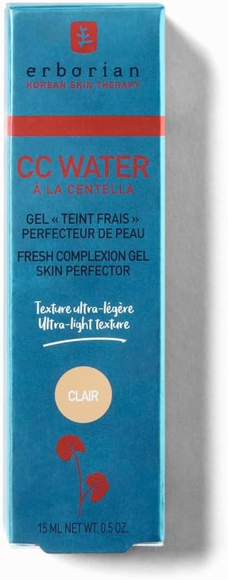 - Crème Teintée CC Water À La Centella Asiatica - Soin Visage Perfecteur De Peau Avec Acide Hyaluronique - Texture Gel Ultra Légère Et Fraîche - Soin Cosmétique Coréen