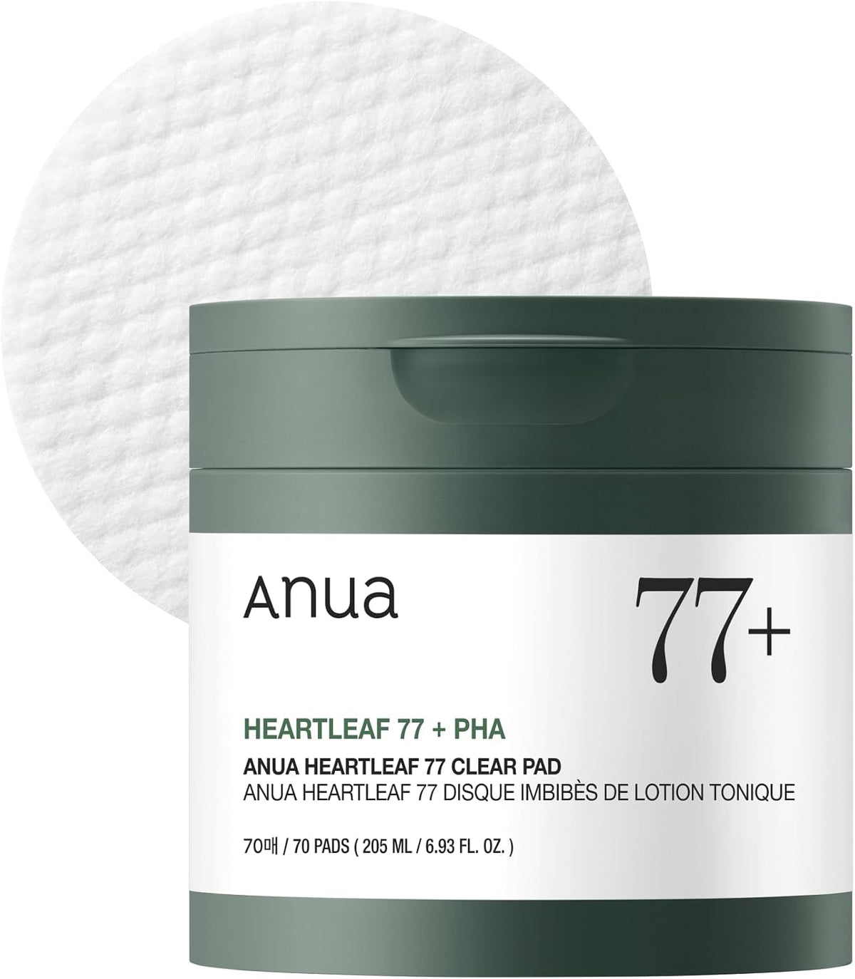 Toner Pads Heartleaf 77% – Disques Apaisants Hydratants, Soin Peau Sensible Et Irritée, Skincare Coréenne (70 Pièces)