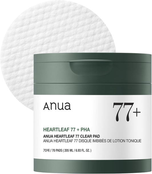 Toner Pads Heartleaf 77% – Disques Apaisants Hydratants, Soin Peau Sensible Et Irritée, Skincare Coréenne (70 Pièces)