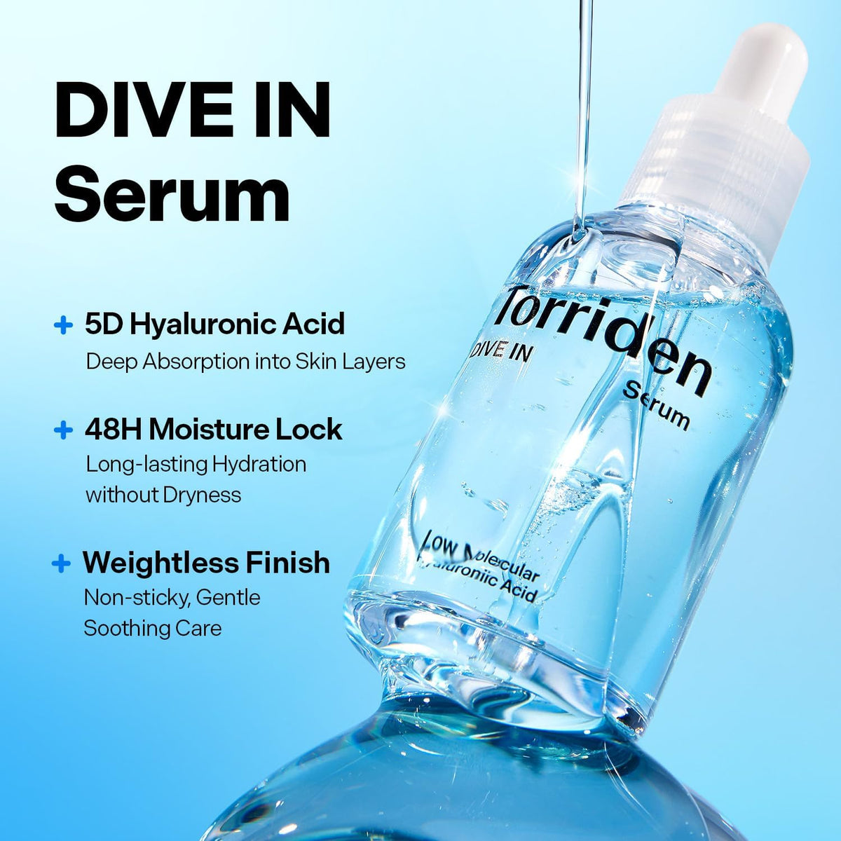Torriden Dive-In sérum, texture aqueuse