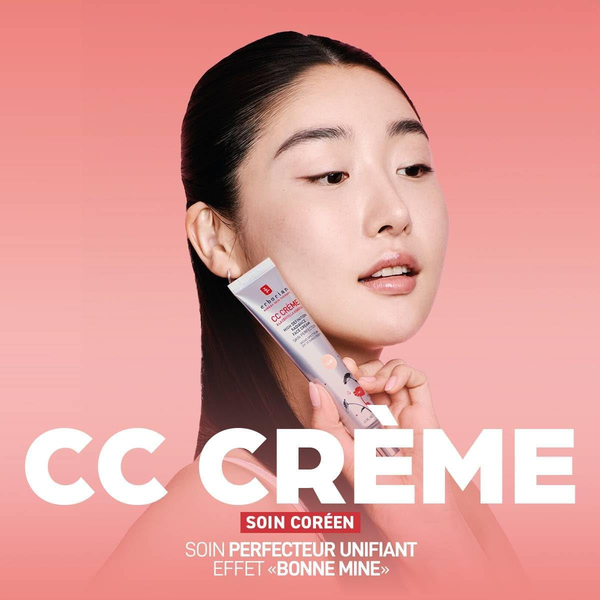 - CC Crème À La Centella Asiatica - Maquillage Et Soin Illuminateur De Teint Haute Définition Pour Visage - Protection Solaire SPF 25 - Soin Cosmétique Coréen