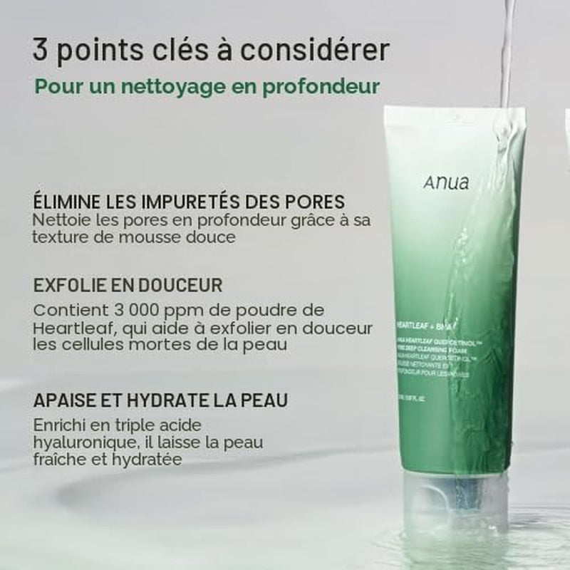 Heartleaf Trio: Pore Control Cleansing Oil & Quercetinol Pore Deep Cleansing Foam & 77 Soothing Toner, Double Cleansing, Gentle Korean Skincare