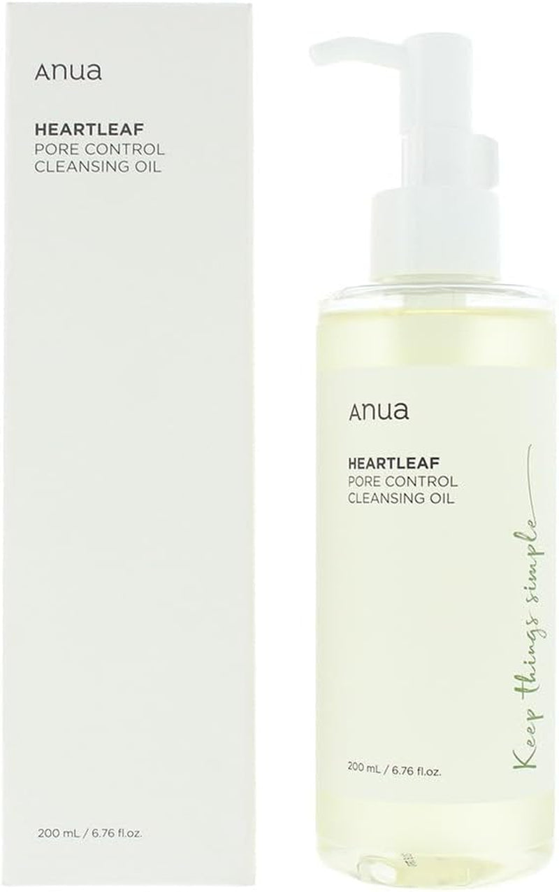 Heartleaf Huile Nettoyante Pour Le Contrôle Des Pores Nettoyant Coréen Pour Le Visage, Élimination Quotidienne Des Points Noirs 6,76 Fl Oz (200 Ml)