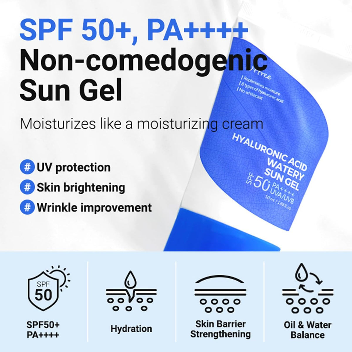 Isntree Watery Sun Gel, application